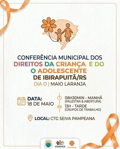 CONFERÊNCIA MUNICIPAL DOS DIREITOS DA CRIANÇA E DO ADOLESCENTE