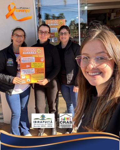 Comércio ibirapuitanense apoia a Campanha Maio Laranja 