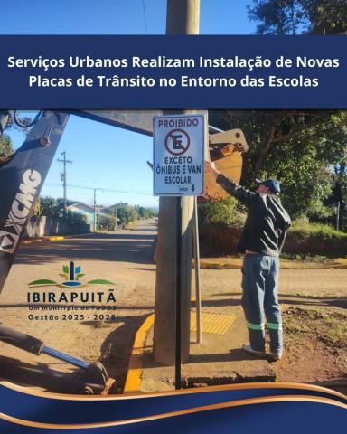 Administração Municipal reforça segurança no entorno das escolas com nova sinalização